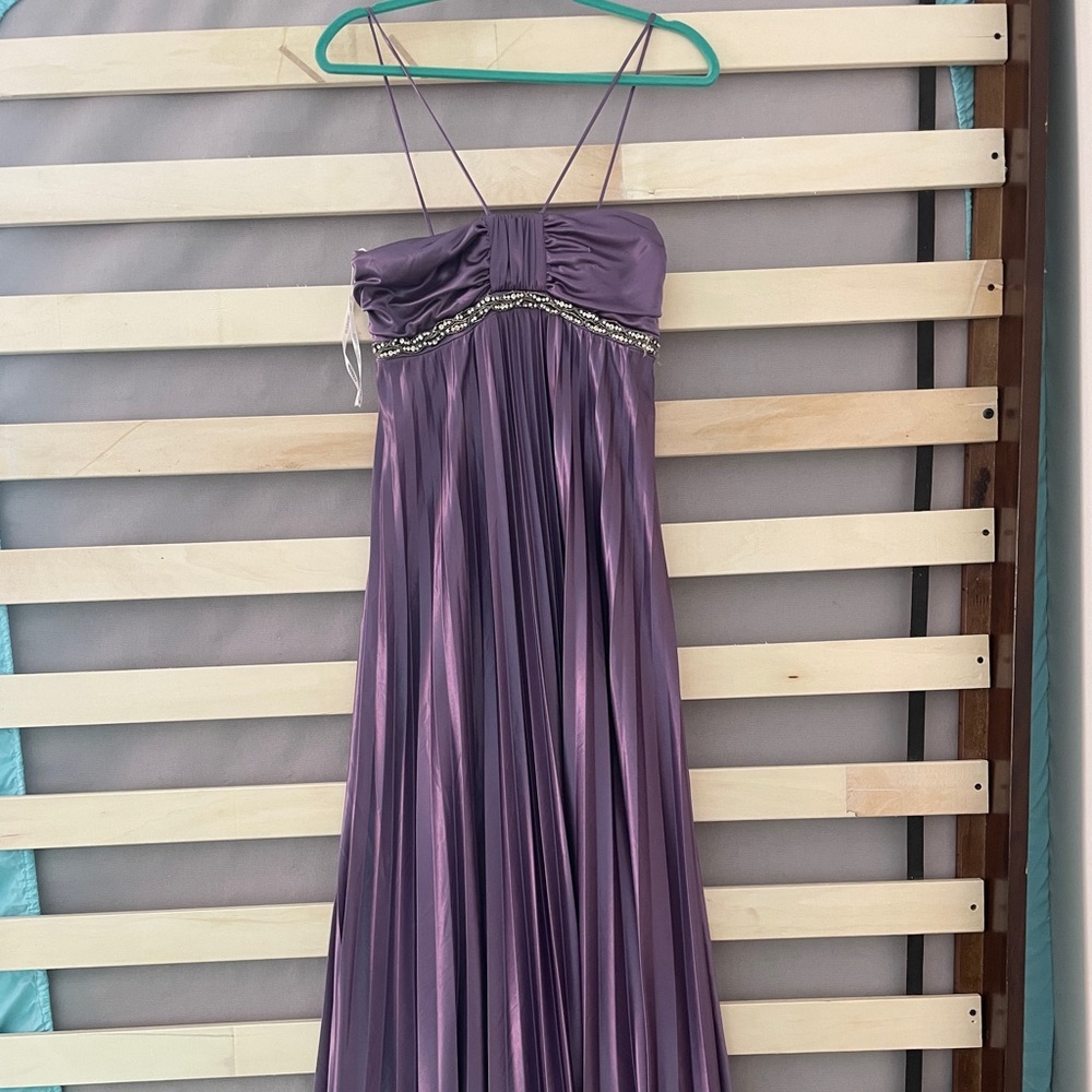 Purple Floor Length Dress